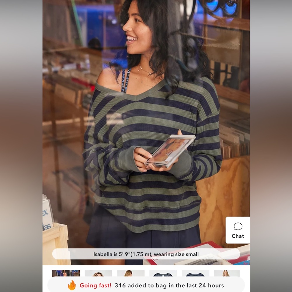 Aerie Waffle Knit Oversized Long Sleeve